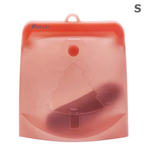Silicone Reusable Food Bag 1500Ml 1000Ml 500Ml Leakproof Containers Reusable Fresh Bag Food Storage Bag Freezer Bag Snack