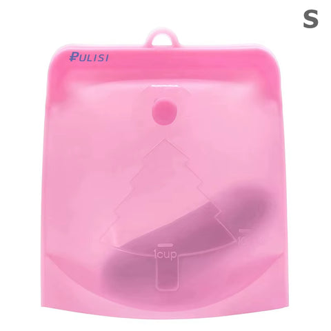 Silicone Reusable Food Bag 1500Ml 1000Ml 500Ml Leakproof Containers Reusable Fresh Bag Food Storage Bag Freezer Bag Snack