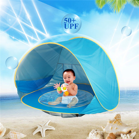 Baby Beach Tent Kids Outdoor Camping Easy Fold up Waterproof up Sun Awning Tent Uv-Protecting