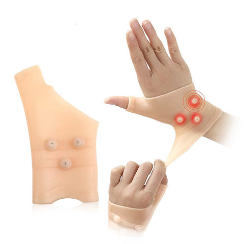 Gel Magnetic Wrist Compression Thumb Support Carpal Tunnel Elastic Silicone Wrist Support Brace Tenosynovitis Typing Pain