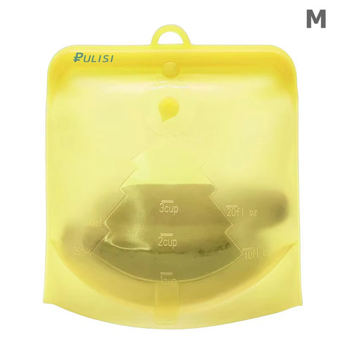 Silicone Reusable Food Bag 1500Ml 1000Ml 500Ml Leakproof Containers Reusable Fresh Bag Food Storage Bag Freezer Bag Snack