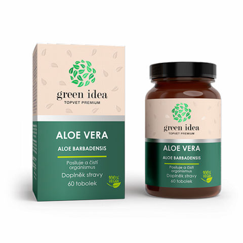 Green idea Aloe vera bylinný extrakt - tobolky 60 ks