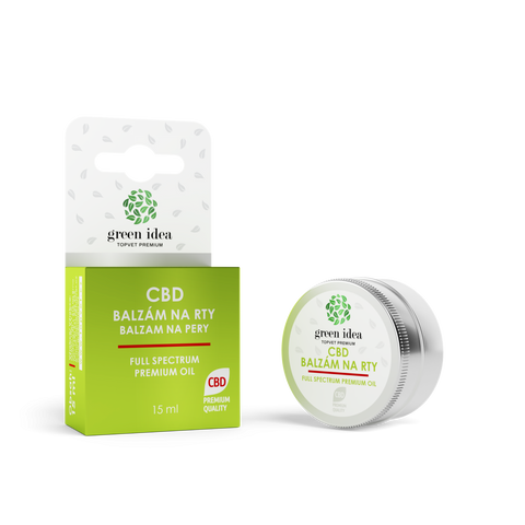 Green idea CBD balzám na rty 15 ml