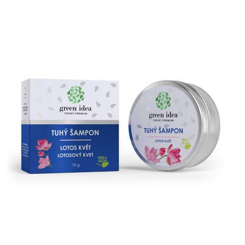 Green idea Tuhý šampon - Lotos květ 70 g