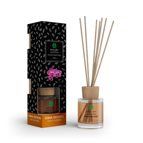 Green idea Ratanové vonné tyčinky Černá orchidej 100 ml