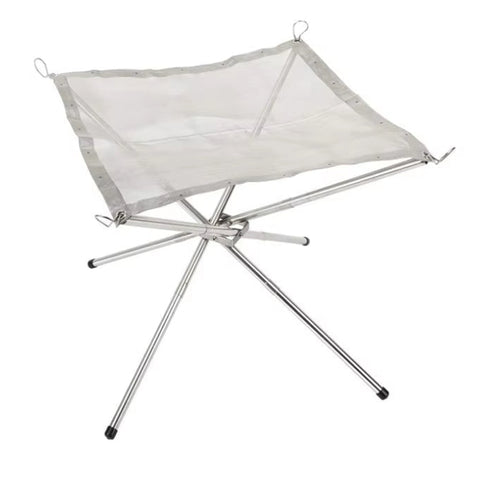 Disassemble Garden Backyard Heating Mesh Stainless Steel Outdoor Camping Campfire Fire Rack Foldable Mesh Fire Pit BBQ Tools Hot