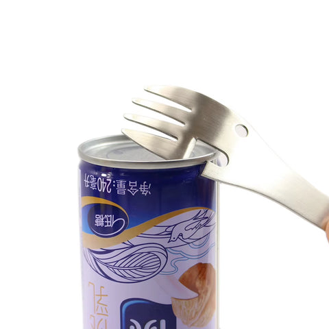 Stainless Steel Soup Ladle Slotted Spoon with Folding Portable Handle Super Light Hot Pot Soup Spoon for Camping Hiking