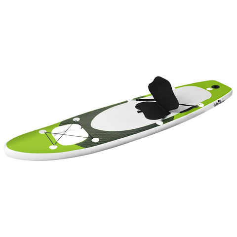 Nafukovací SUP paddleboard a příslušenství zelený 330x76x10 cm