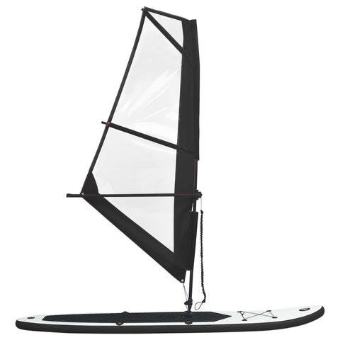 Nafukovací Stand Up Paddleboard s plachtou černo-bílý