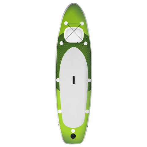 Nafukovací SUP paddleboard a příslušenství zelený 330x76x10 cm