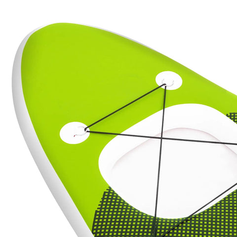 Nafukovací SUP paddleboard a příslušenství zelený 330x76x10 cm