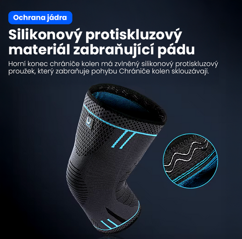 Protišmykový pohodlný chránič kolena