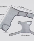 Efektivní nastavitelná stahovací elastická bandáž pro rameno