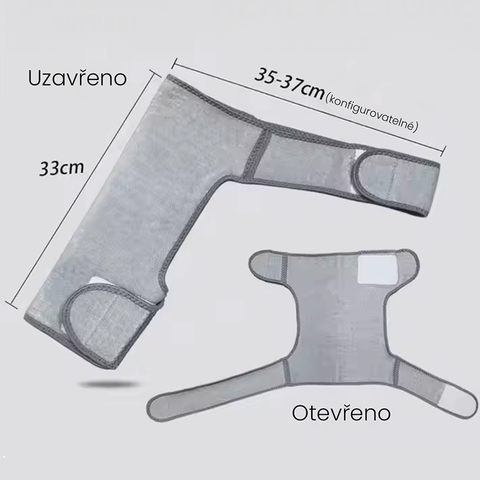 Nastavitelná stahovací elastická podpora pro rameno - bandáž