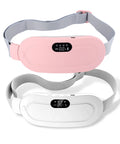 Electric Period Cramp Massager Vibrating Heating Period Pads Belt for Menstrual Colic Waist Stomach Abdominal Warm Palace Belt