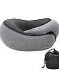 Travel Neck Pillow Memory Foam U-Shaped Pillow Snail Style Travel Neck Support Portable Adjustable Soft Noon Break Sleep Pillows