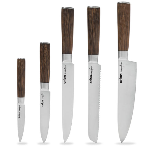 ORION Sada kuchynských nožov WOODEN – 5 ks