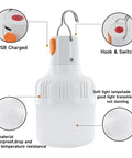 60W Emergency Light Outdoor Camping Supplies Edc Outdoor USB Rechargeable LED Light Bulb Lantern Hiking Sports Entertainment