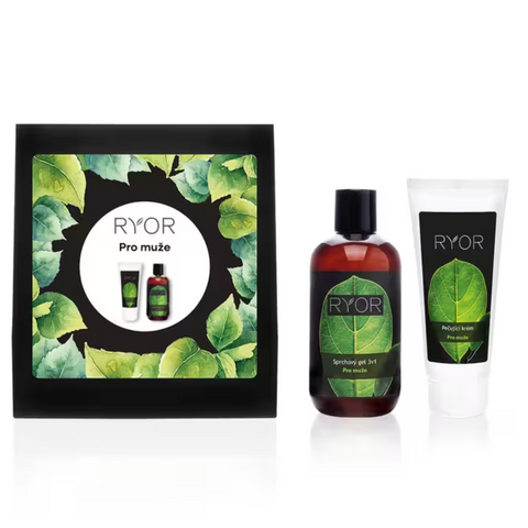 Ryor dárkový balíček Péče pro muže – sprchový gel + krém