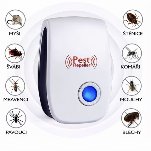 2 ks Elektronický ultrazvukový odpuzovač hmyzu do domácnosti