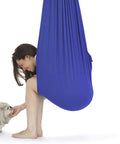 Kids Cotton Outdoor Indoor Swing Hammock for Cuddle up to Sensory Child Therapy Soft Elastic Parcel Steady Seat Swing Toys