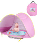 Baby Beach Tent Kids Outdoor Camping Easy Fold up Waterproof up Sun Awning Tent Uv-Protecting