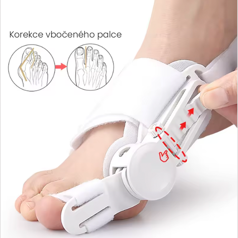 Ortopedická pomůcka na hallux valgus