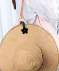 Magnetic Hat Clip for Travel Pentagram-Shaped Bag Hat Keeper Clip on Hands Free Hat Holder for Traveling Bags Purses Backpacks
