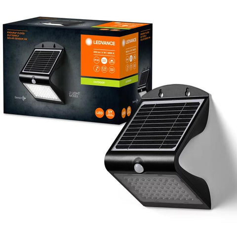 ENDURA 4W – Solární LED reflektor s čidlem (2 ks)