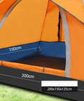 Outdoor Camping Fully Automatic Portable Folding Camping Tent 2-3 Person Beach Tent Quick Opening Two Person Camping Set