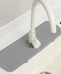 Kitchen Silicone Faucet Mat Water Ripples Faucet Water Catcher Mat Large Sink Splash Pad Countertop Protector Bathroom