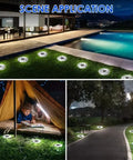 20LED Solar Power Disk Light Outdoor Garden Solar Underground Light Deck Light Spotlight Buried Solar Led Lamp Garden Decoration