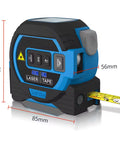 3 in 1 Laser Tape Measure Laser Distance Measuring Rangefinder Infrared High-Precision Digital Electronic Ruler Measuring Level