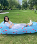 Trend Outdoor Products Fast Infaltable Air Sofa Bed Good Quality Sleeping Bag Inflatable Air Bag Lazy Bag Beach Sofa 240*70Cm