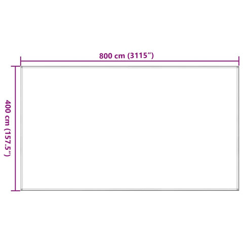 Koberec do stanu 400 x 800 cm antracitový HDPE