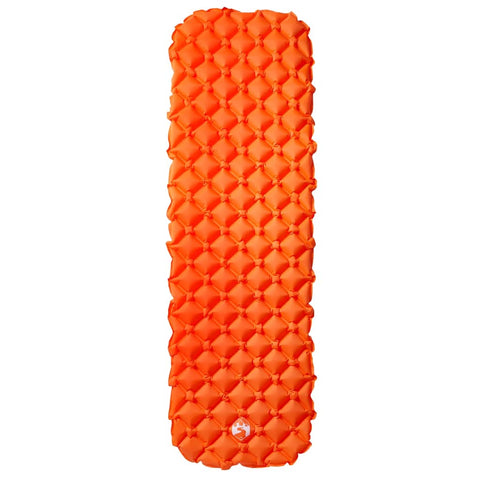 Nafukovací kempingová matrace pro 1 osobu oranžová 190x58x6 cm