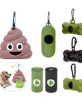 Waste Bag Dispenser for Dog Waste Carrier Green Black Pet Supply Accessory Dog Cat Small Tools Poop Bag Holder