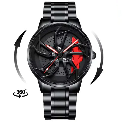 Pánské rotující hodinky 3D Real Wheel Watch