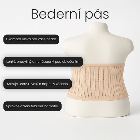 Elastický bederní pás pro úlevu a pohodlí