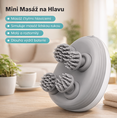 Bezdrátový elektrický masážní přístroj pro hlavu, krk a celé tělo