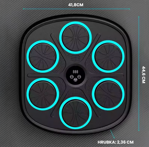 Bluetooth interaktivní boxovací trenažer s hudbou