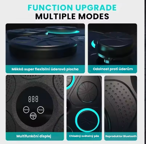 Bluetooth interaktivní boxovací trenažer s hudbou