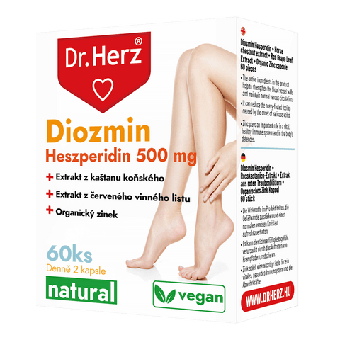 Dr. Herz Diosmin Hesperidin 500 mg, 60 kapslí