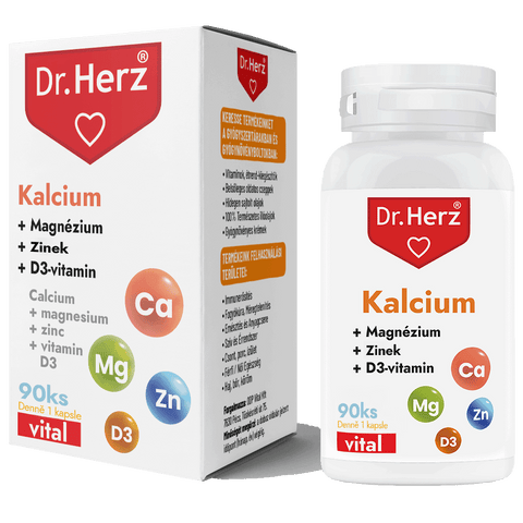 Dr. Herz Vyvážený Kalcium + Magnézium + Zinok + D3 pre pevné kosti