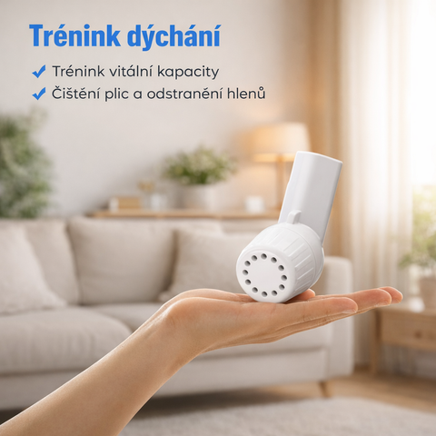 Dechový trenažér – posilovač plic pro snadnější dýchání