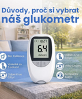 Přesný glukometr s 50 ks lancetami a testovacími proužky - Naturdrop