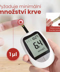 Přesný glukometr s 50 ks lancetami a testovacími proužky - Naturdrop