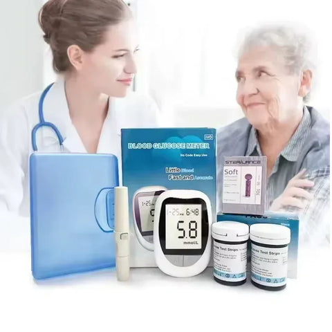 Přesný glukometr s 50 ks lancetami a testovacími proužky - Naturdrop