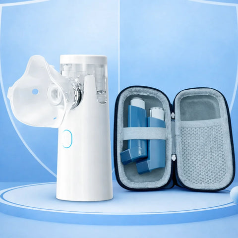 Duo balení – Ultrazvukový MESH inhalátor + Prémiové ochranné pouzdro