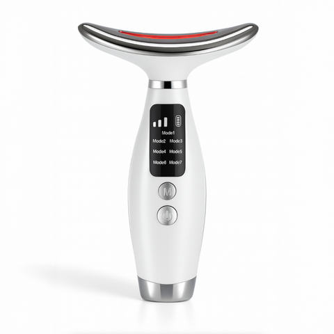 EMS masážní přístroj na krk s LED terapií – 7 režimů